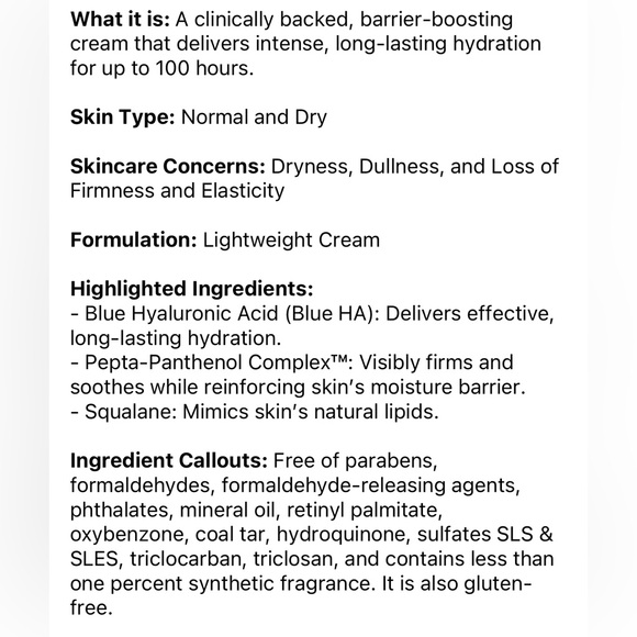 Laneige Water Bank Blue Hyaluronic Cream Moisturizer NWT - Picture 5 of 8